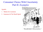 Choice with uncertainty examples from 2-17 File