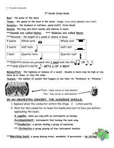 1 3rd grade study guide 3rd Grade Study Guide Beat – the pulse of