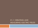 21-1 Creating and Measuring Electric Fields