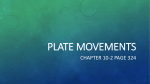 Plate movements - Yr9-Earth