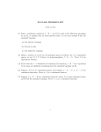 IN-CLASS PROBLEM SET (1) Find a continuous surjection f : R → {a