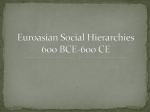 Euroasian Social Hierarchies 500 BCE