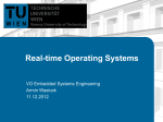 Real-time Operating Systems - Institute of Computer Engineering