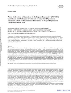 World Federation of Societies of Biological Psychiatry (WFSBP