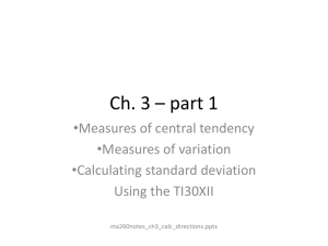 Use the computational formula for s X