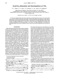 Ru3(CO)12 Adsorption and Decomposition on TiO2