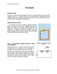 Circuit Practical Activity