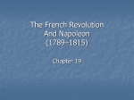 The French Revolution And Napoleon (1789