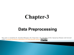Chapter 3 Data Preprocessing