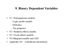 Binary Dependent Variables