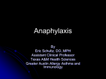 Anaphylaxis - Texas Osteopathic Medical Association