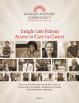 Insight into Patient Access to Care in Cancer