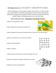 Intro to Mesopotamia