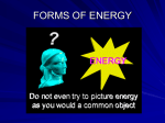 Energy types NOTES