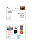 CH1101 General and Physical Chemistry 2012 Basic