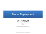 Model Deployment - University of Toronto