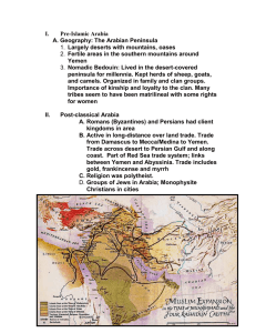 I. Pre-Islamic Arabia