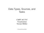 Data Types, Sources, and Tasks
