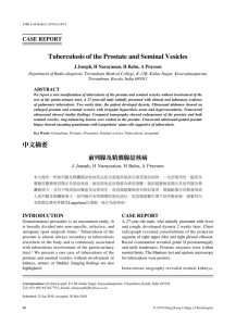 Tuberculosis of the Prostate and Seminal Vesicles