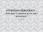 Athenian Vs. American Democracy