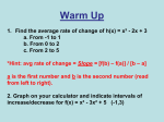 2.4 ppt - Linear functions and models