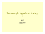Two-sample hypothesis testing, II