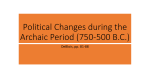 Political Changes during the Archaic Period (750