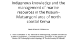 Indigenous knowledge and the management of marine resources in