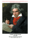 LUDWIG VAN BEETHOVEN 1770-1827 German Composer and