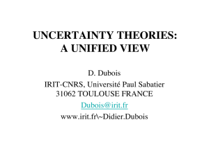 UNCERTAINTY THEORIES: A UNIFIED VIEW