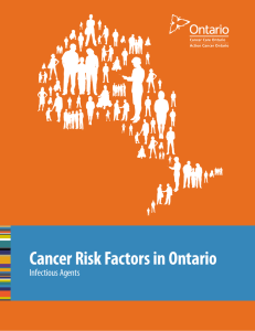 Cancer Risk Factors in Ontario | Infectious Agents
