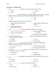 Chapter 1 – Multiple Choice