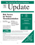 Risk Factors for Venous Thromboembolism