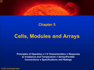 Cells, Modules and Arrays