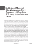 Additional Material: The Washington Navy Treaty of 1922 and the