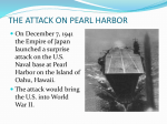 THE ATTACK ON PEARL HARBOR