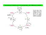 Conventional Catalytic cycle for hydrogenation with Wilkinson`s