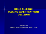 Drug allergy