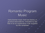 Romantic Program Music