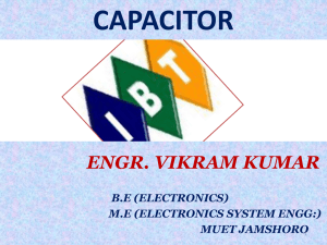 Capacitor - IBT LUMHS