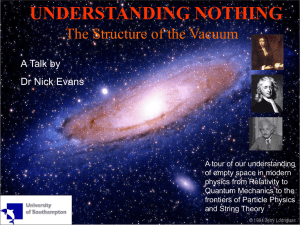 Understanding Nothing - University of Southampton