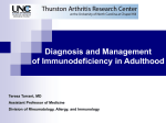 Adult Immunodeficiency - UNC School of Medicine