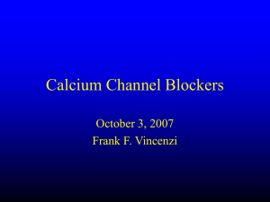 Angina pectoris and Calcium Channel Blockers