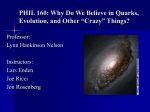 PHIL 160: Introduction to Philosophy of Science