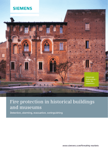 Fire protection in historical buildings and museums