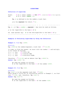 LOGARITHMS