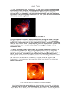 Nebula Theory - GSHS Mrs. Francomb