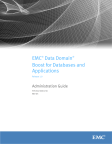 EMC Data Domain Boost for Databases and Applications Release