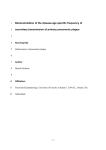 Backcalculation of the disease-age specific frequency of secondary