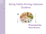 Eating Habits Among Lebanese Students